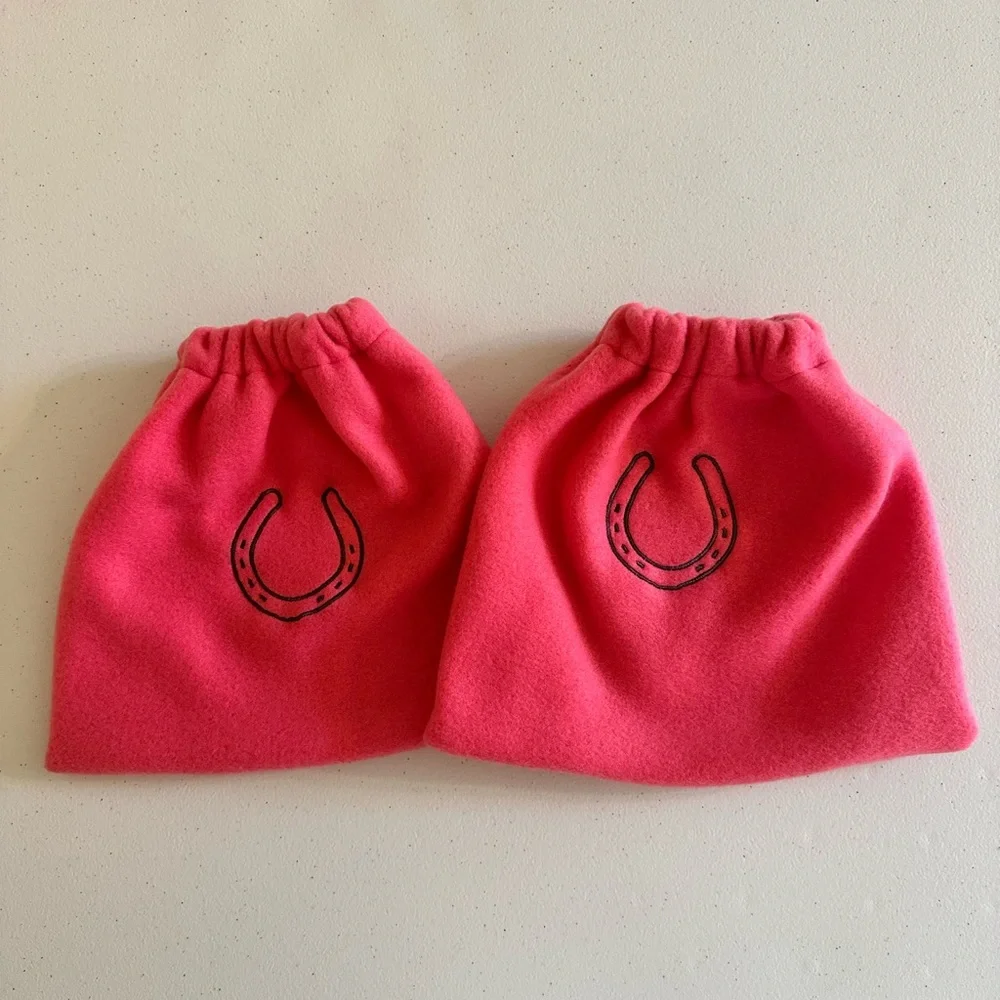 Embroidered horse shoe stirrup covers - Picture 2 of 6